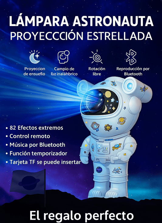 Estelar™ – El astronauta que proyecta calma, luz y tu música favorita
